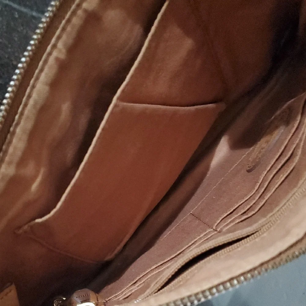 Fossil Brown Geometric Clutch